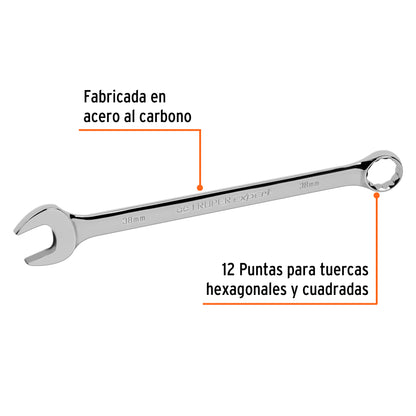 Llave combinada extralarga 38 mm x 467 mm de largo, Expert · vista 2