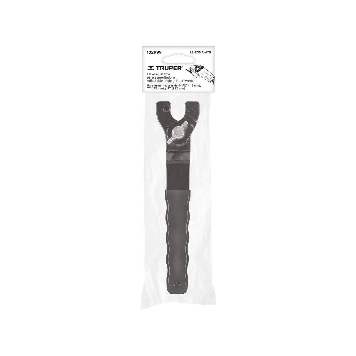 Llave de repuesto ajustable para esmeriladoras 4-1/2", 7",9" · vista 5