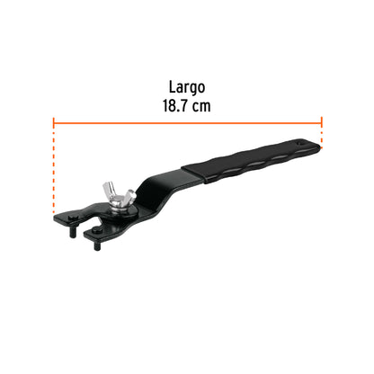 Llave de repuesto ajustable para esmeriladoras 4-1/2", 7",9" · vista 2