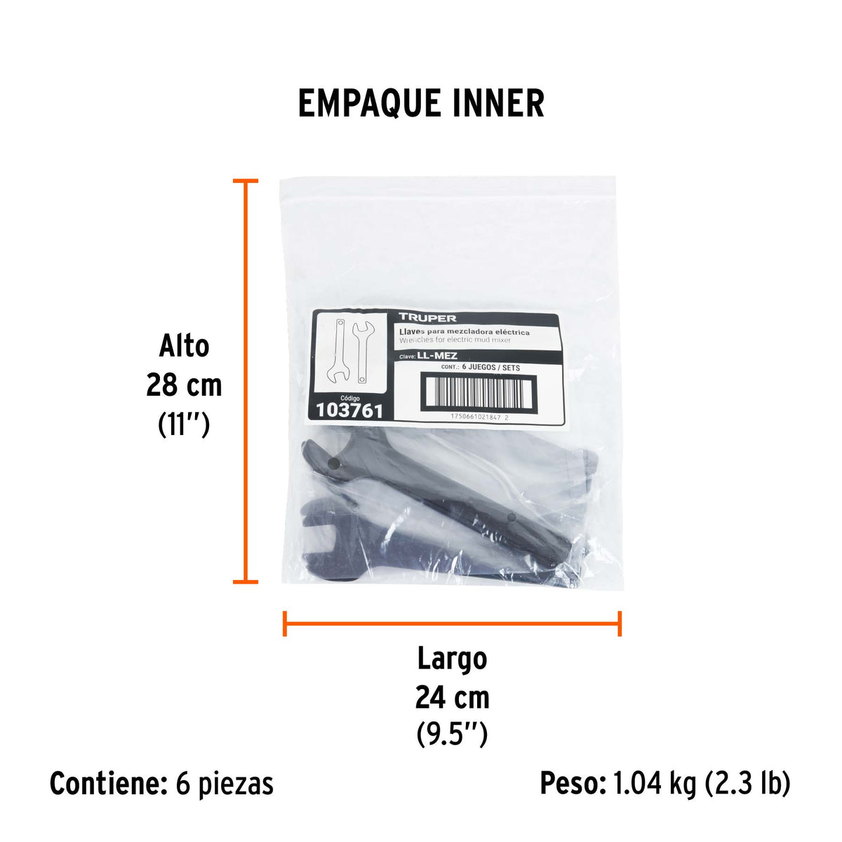 Juego de 2 llaves para MEZ-140A y MEZ-150N · vista 4