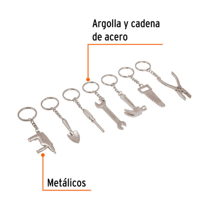 Llaveros Tipo Herramienta Surtidos 49 pz