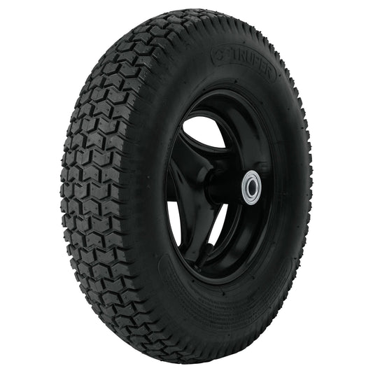 Llanta completa imponchable 13-1/2" incluye eje y baleros