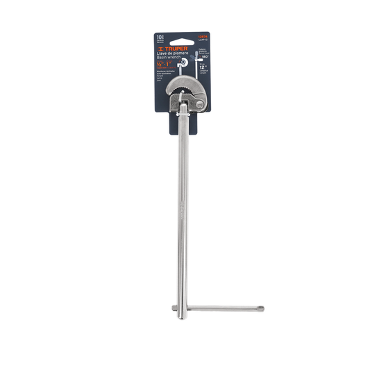 Llave de plomero 12 pulg con mordaza autoajustable