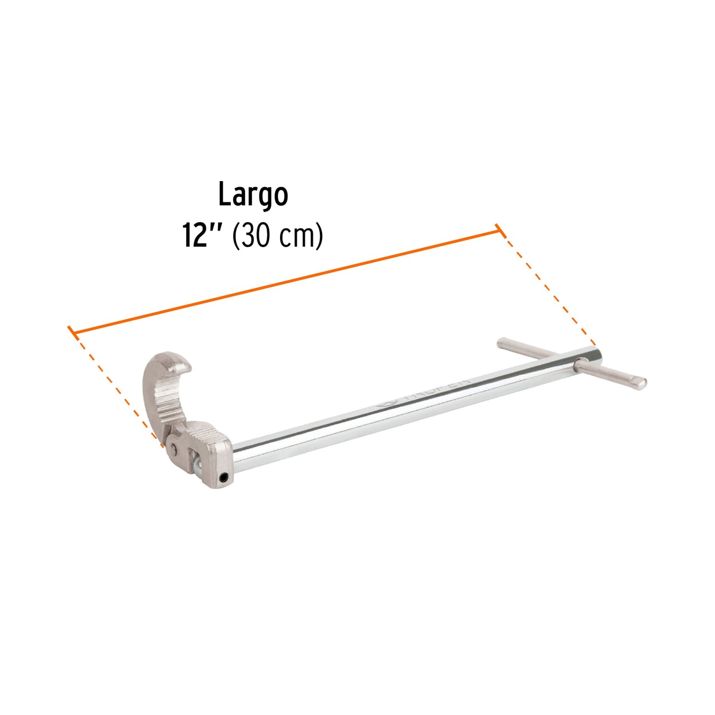 Llave de plomero 12 pulg con mordaza autoajustable