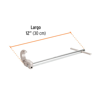 Llave de plomero 12 pulg con mordaza autoajustable