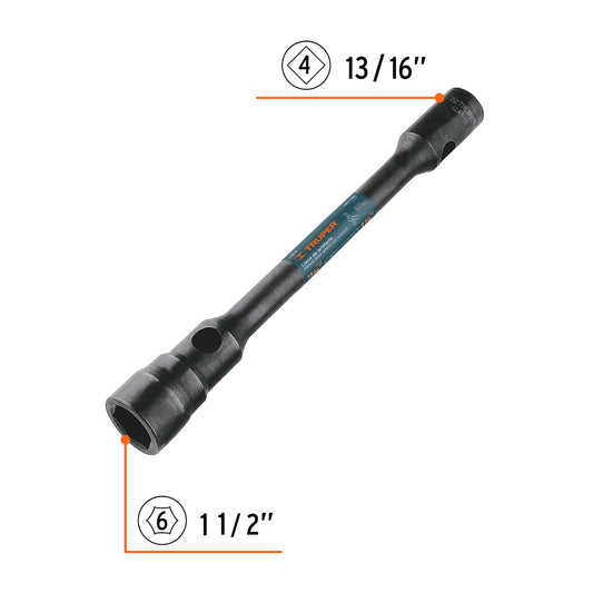 Llave de artillería boca cuadrada y hexagonal