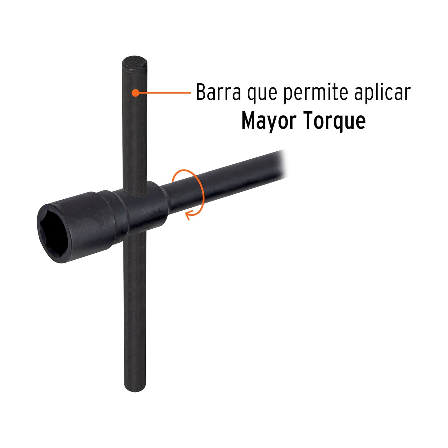 Llave de artilleria 33 mm con boca hexagonal