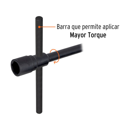 Llave de artilleria 33 mm con boca hexagonal
