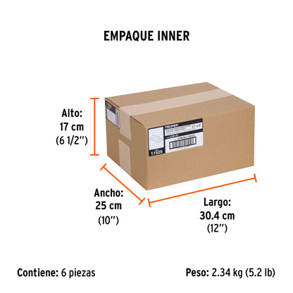 Llana 11 pulg dentado cuadrado 1/4 pulg - TRUPER - SKU 11525