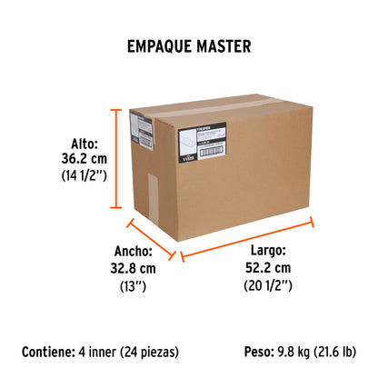 Llana 11 pulg dentado cuadrado 1/4 pulg - TRUPER - SKU 11525