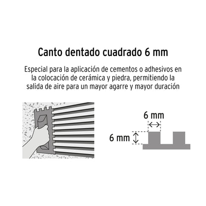 Llana 11 pulg dentado cuadrado 1/4 pulg - TRUPER - SKU 11525