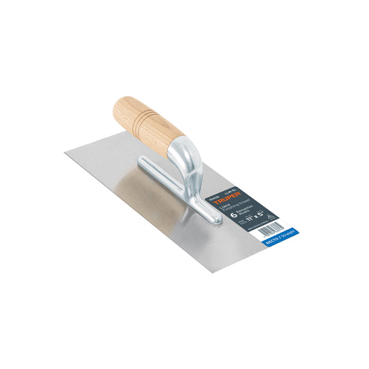 Llana 11 pulg Canto Recto 6 Remaches Madera