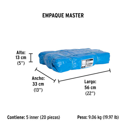 Lona de polietileno 1.5 x 2 m, azul, 110 g/m2 · vista 6