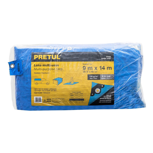 Lona Polietileno 9x14 m Azul 110g