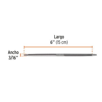 Lima Triángulo Doble 6 pulg