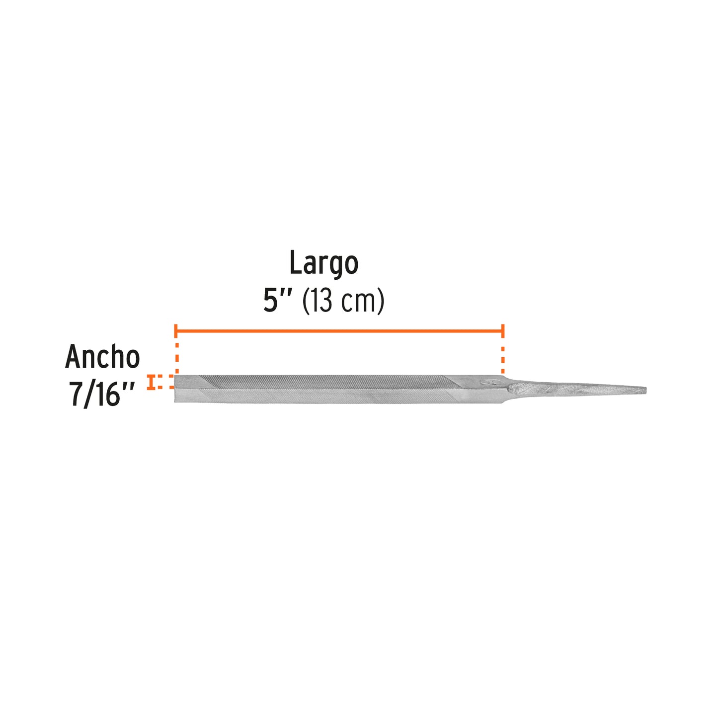 Lima Triángulo Pesado 5 pulg 34 dpp