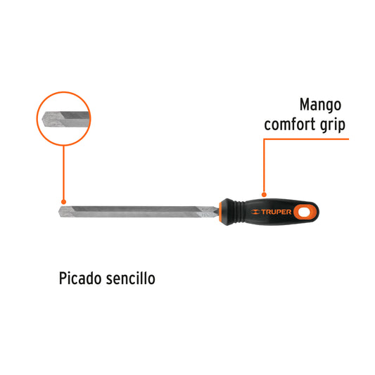 Lima Triángulo Pesado 8 pulg 32 dpp Comfort