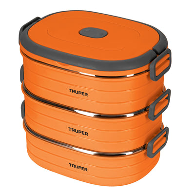 Lonchera térmica con 3 contenedores de acero inoxidable y bolsa térmica