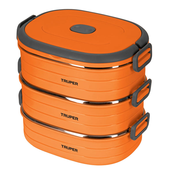 Lonchera térmica con 3 contenedores de acero inoxidable y bolsa térmica