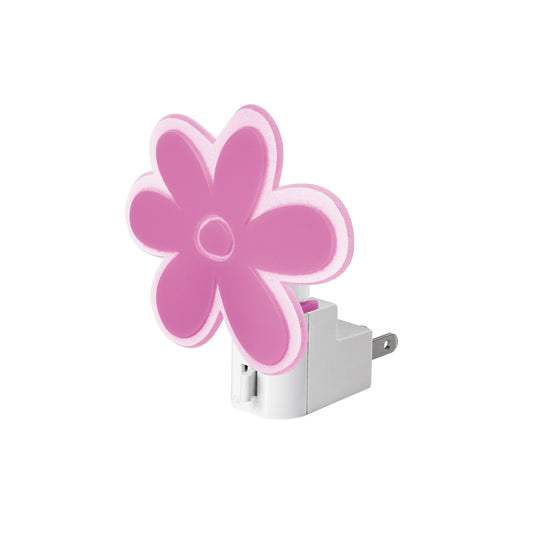 Luz de noche con lámpara E12 con figura de flor