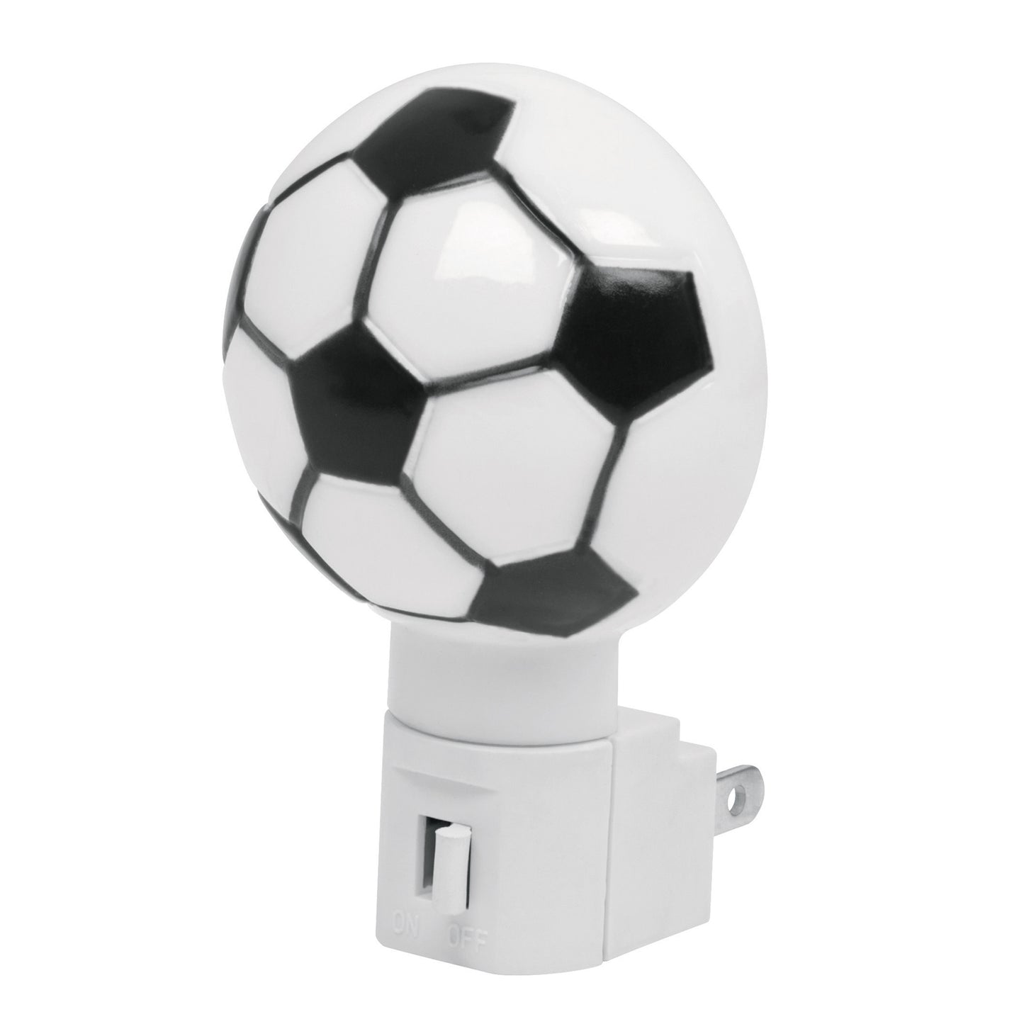 Luz de noche con lámpara E12 con figura de balón soccer