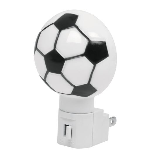 Luz de noche con lámpara E12 con figura de balón soccer