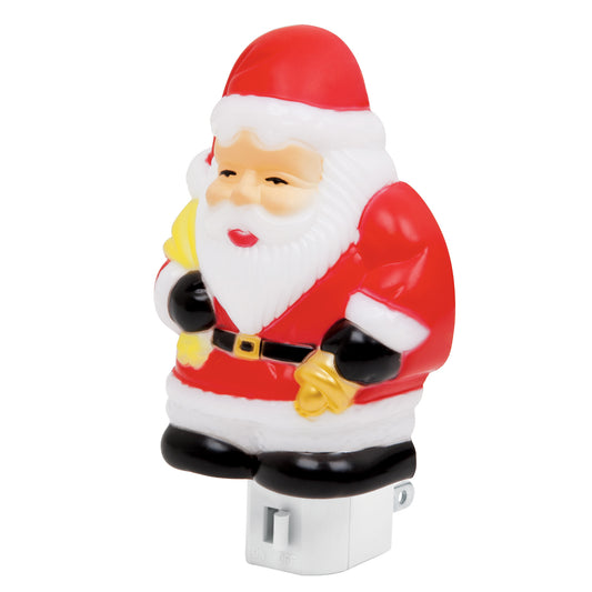 Luz de noche con lámpara E12 con figura de Santa Claus