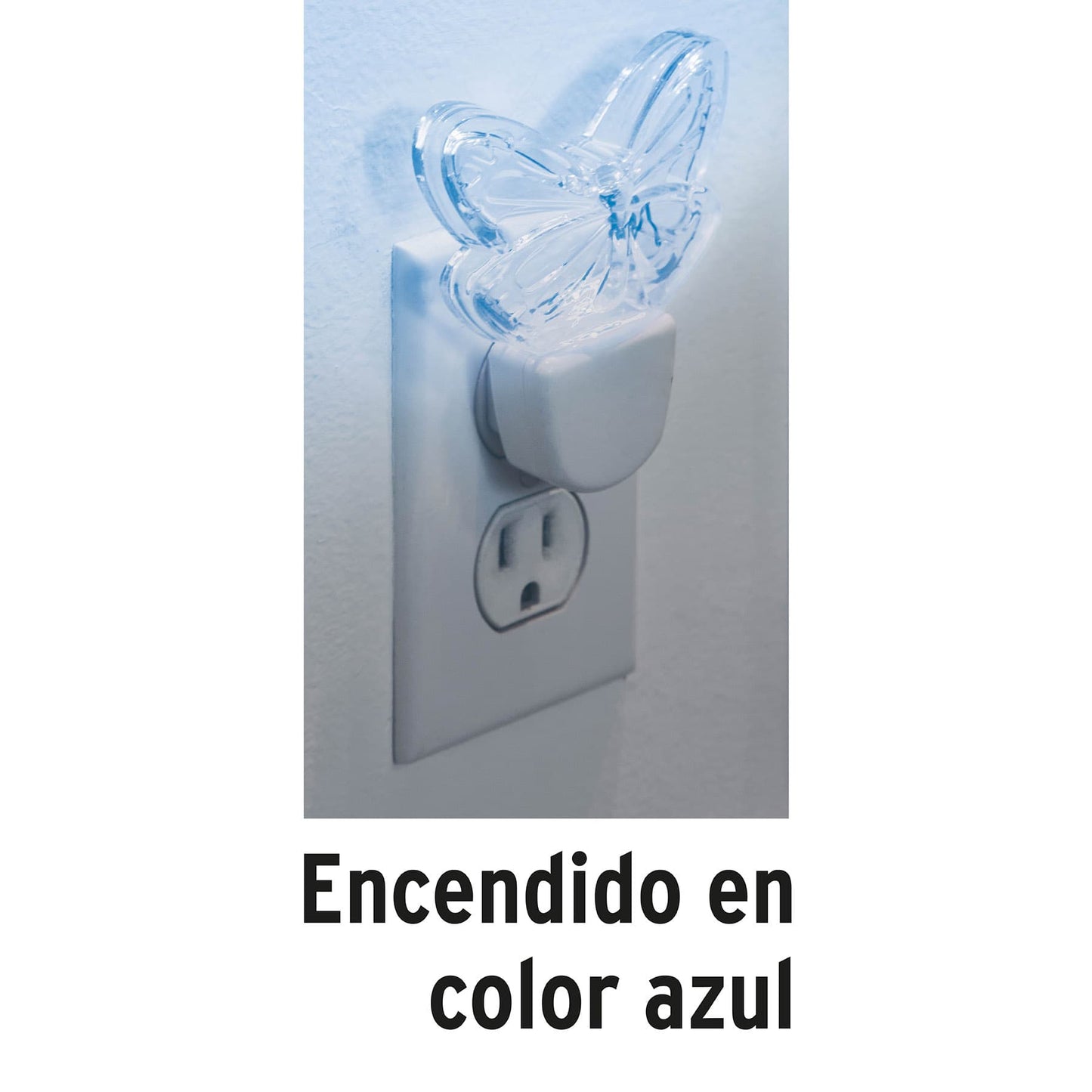 Luz de noche LED con figura de mariposa