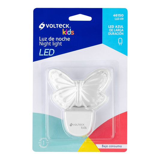 Luz de noche LED con figura de mariposa
