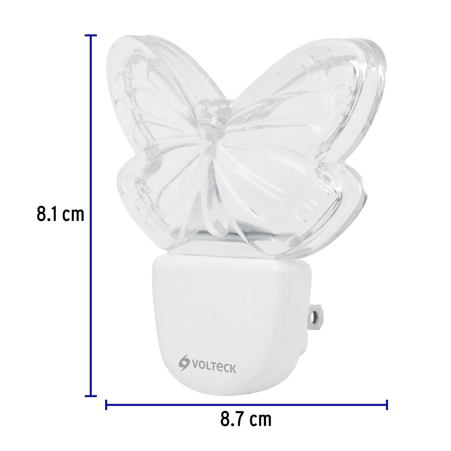 Luz de noche LED con figura de mariposa