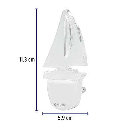 Luz de noche LED con figura de barco