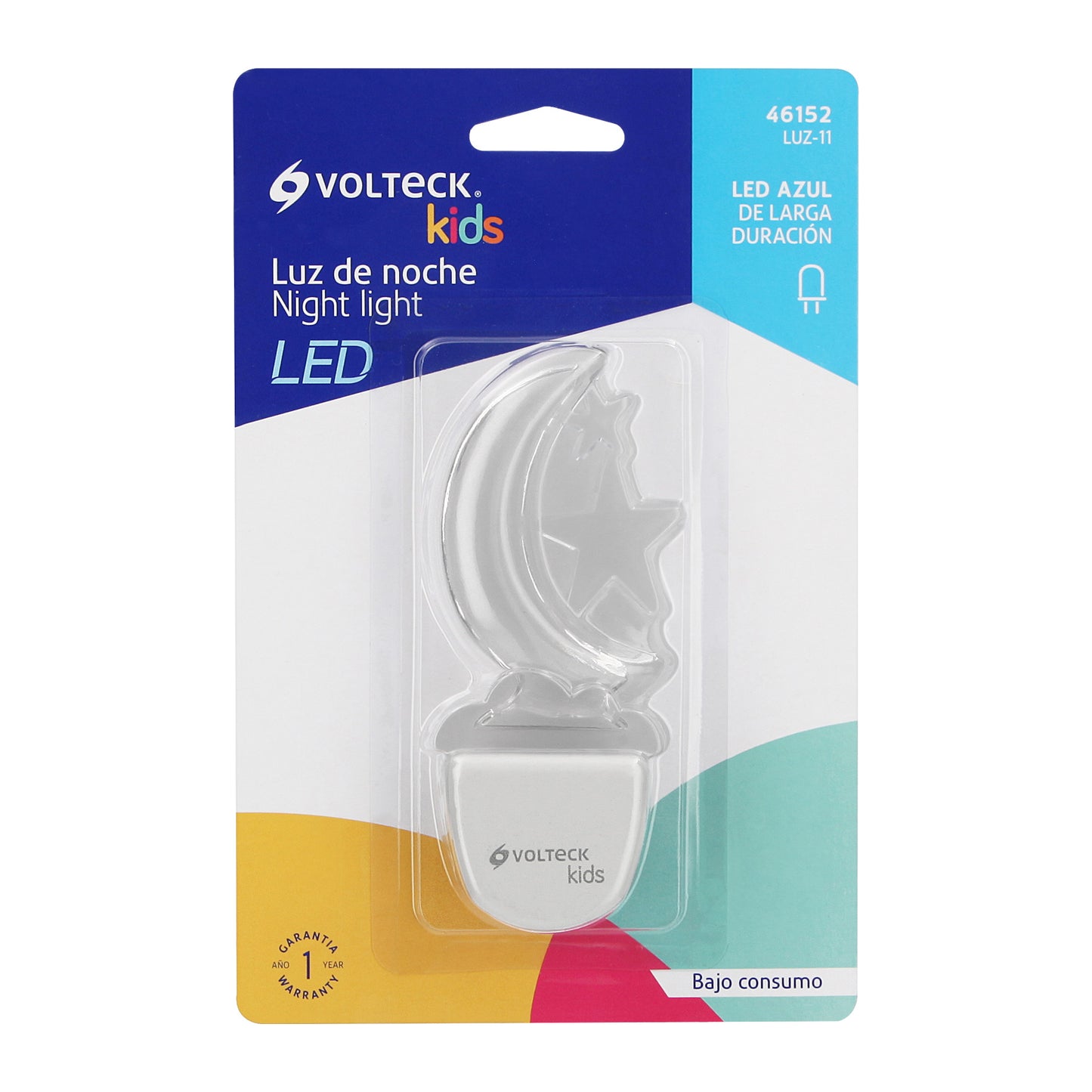 Luz de noche LED con figura de luna