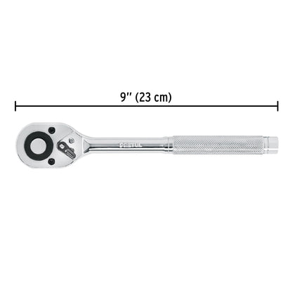 Matraca de cuadro 1/2 pulgada con cabeza de pera y liberación rápida