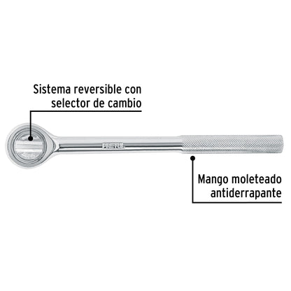 Matraca cuadro 1/2pulg cabeza redonda