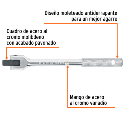 Mango articulado cuadro 1/2pulg largo 10pulg