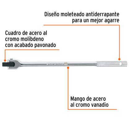Mango articulado cuadro 1/2 pulg 15 pulg