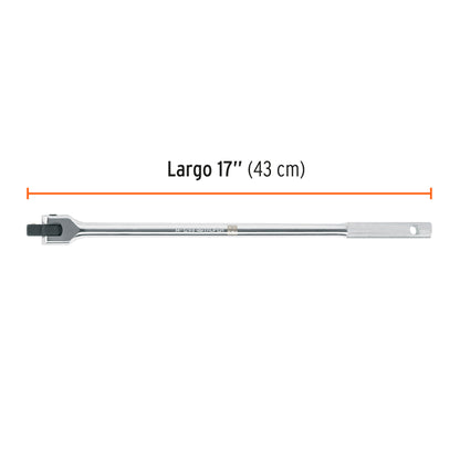Mango articulado cuadro 1/2 pulg 17 pulg