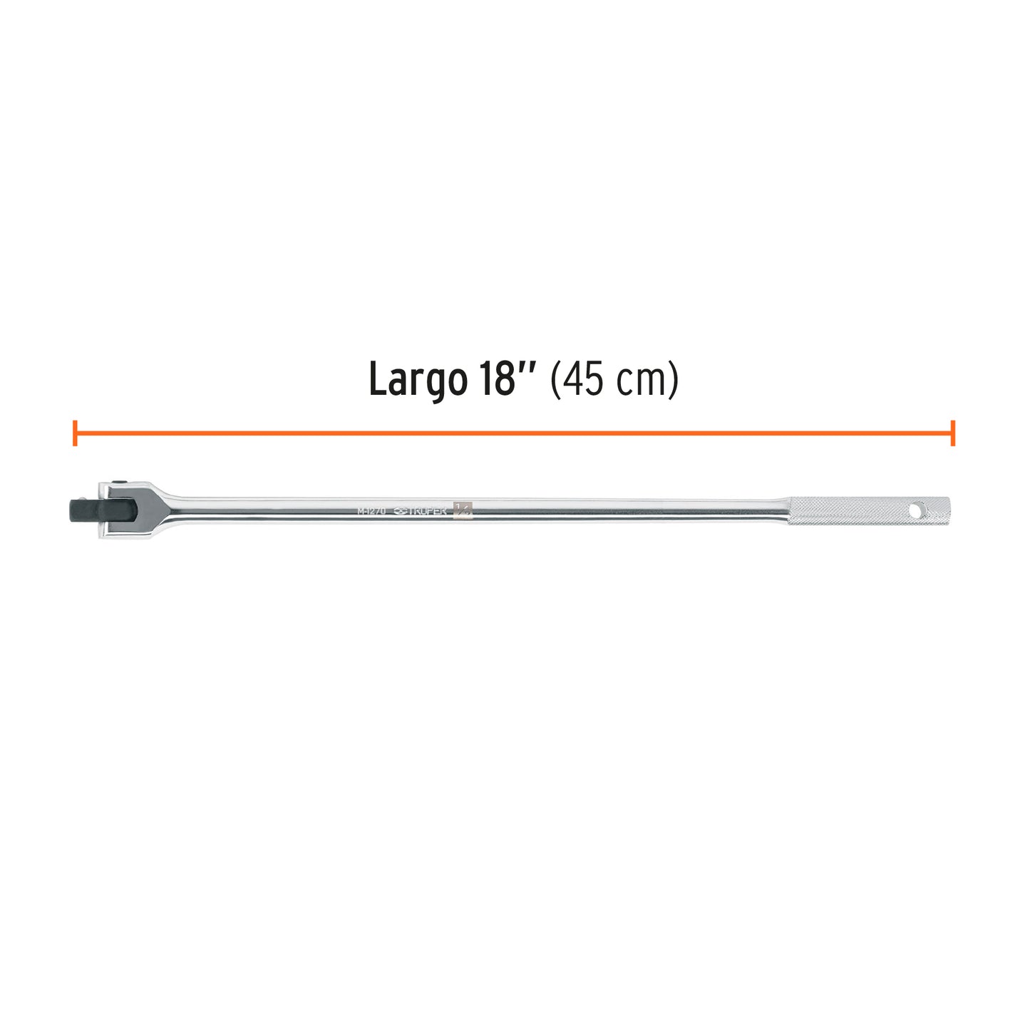 Mango articulado cuadro 1/2 pulg 18 pulg