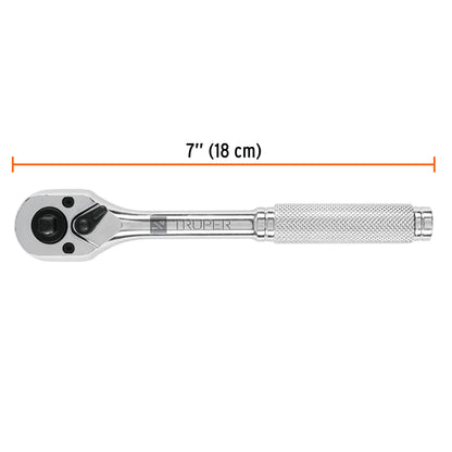 Matraca doble cuadros 1/4pulg y 3/8pulg