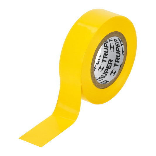 Cinta aislante 9 m x 19 mm amarilla