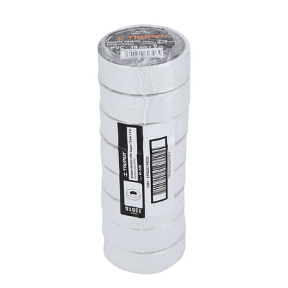 Cinta aislante 9 m x 19 mm blanca