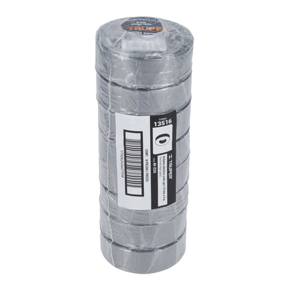 Cinta aislante 9 m x 19 mm gris