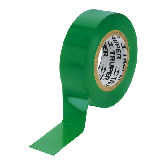 Cinta aislante 9 m x 19 mm verde
