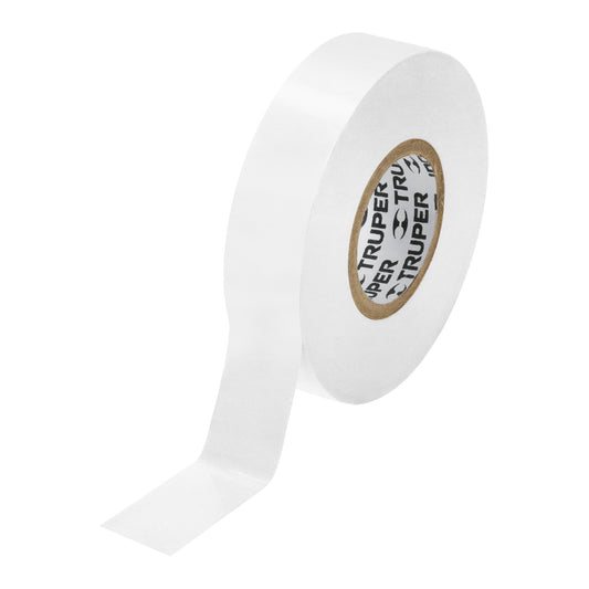Cinta aislante 18 m x 19 mm blanca