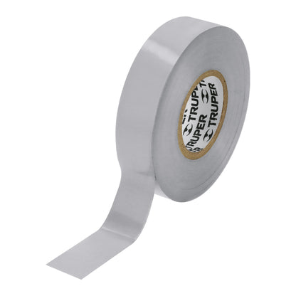 Cinta aislante 18 m x 19 mm gris