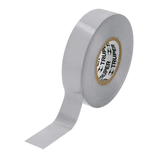Cinta aislante 18 m x 19 mm gris