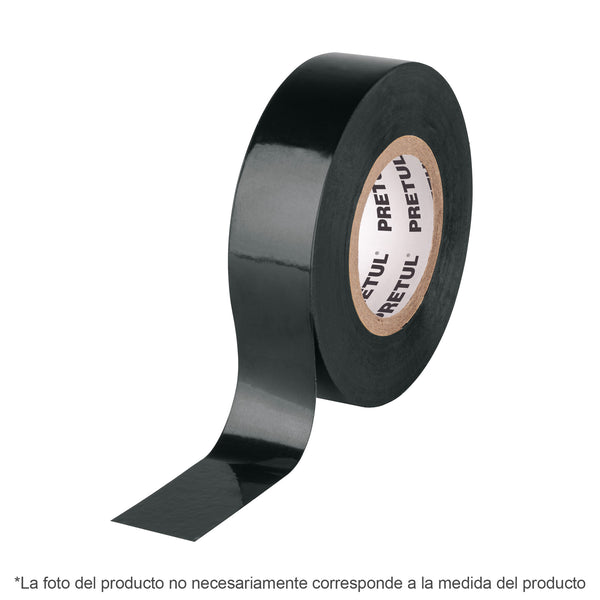 Cinta de aislar de 18 m x 19 mm negra