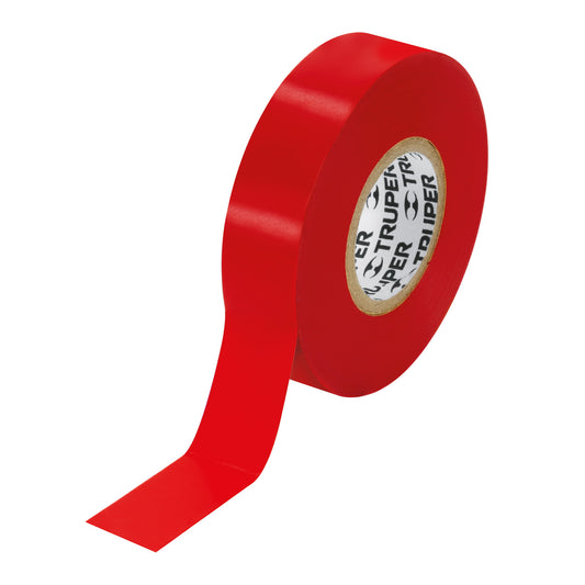 Cinta aislante 18 m x 19 mm roja