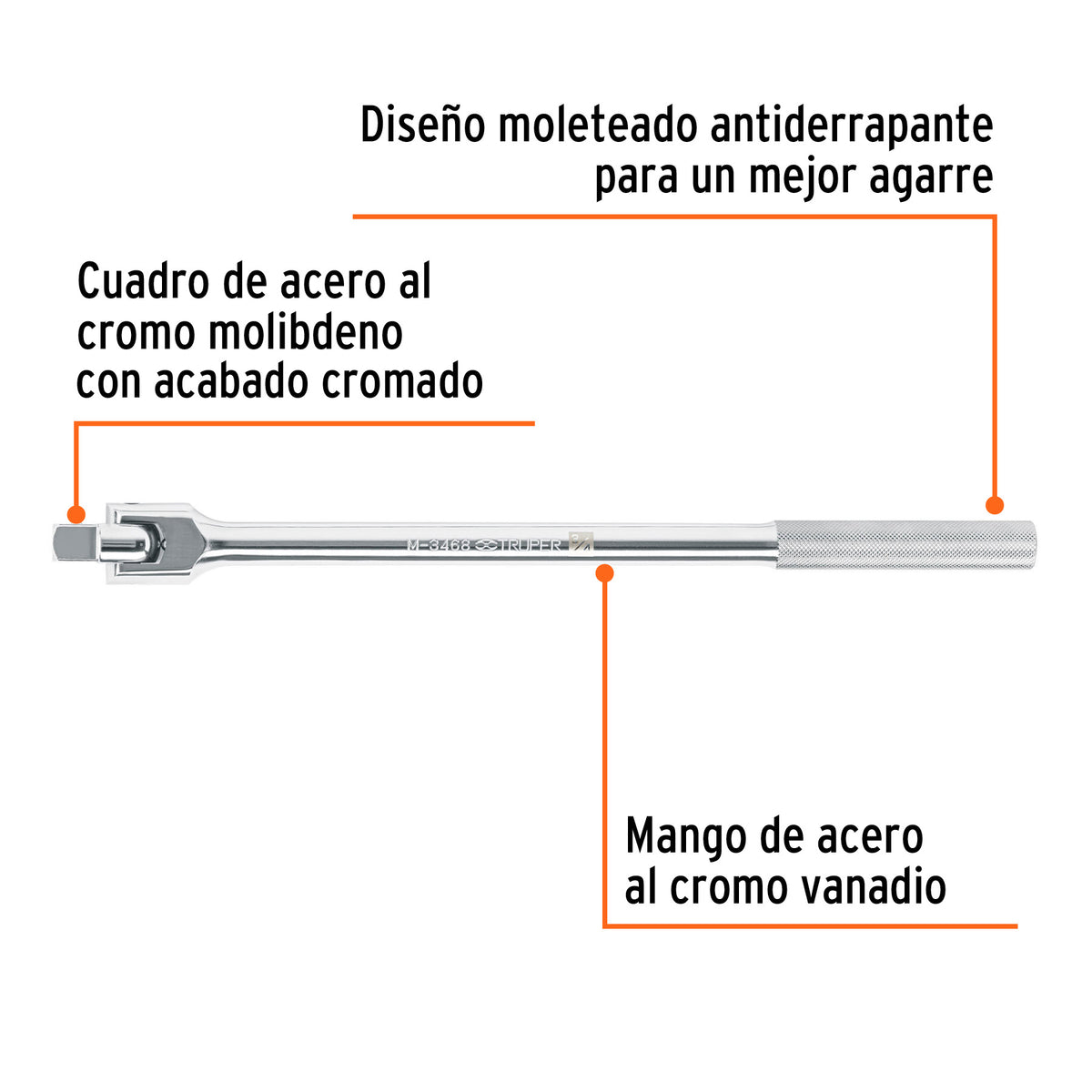 Mango articulado cuadro 3/4 pulg 20 pulg