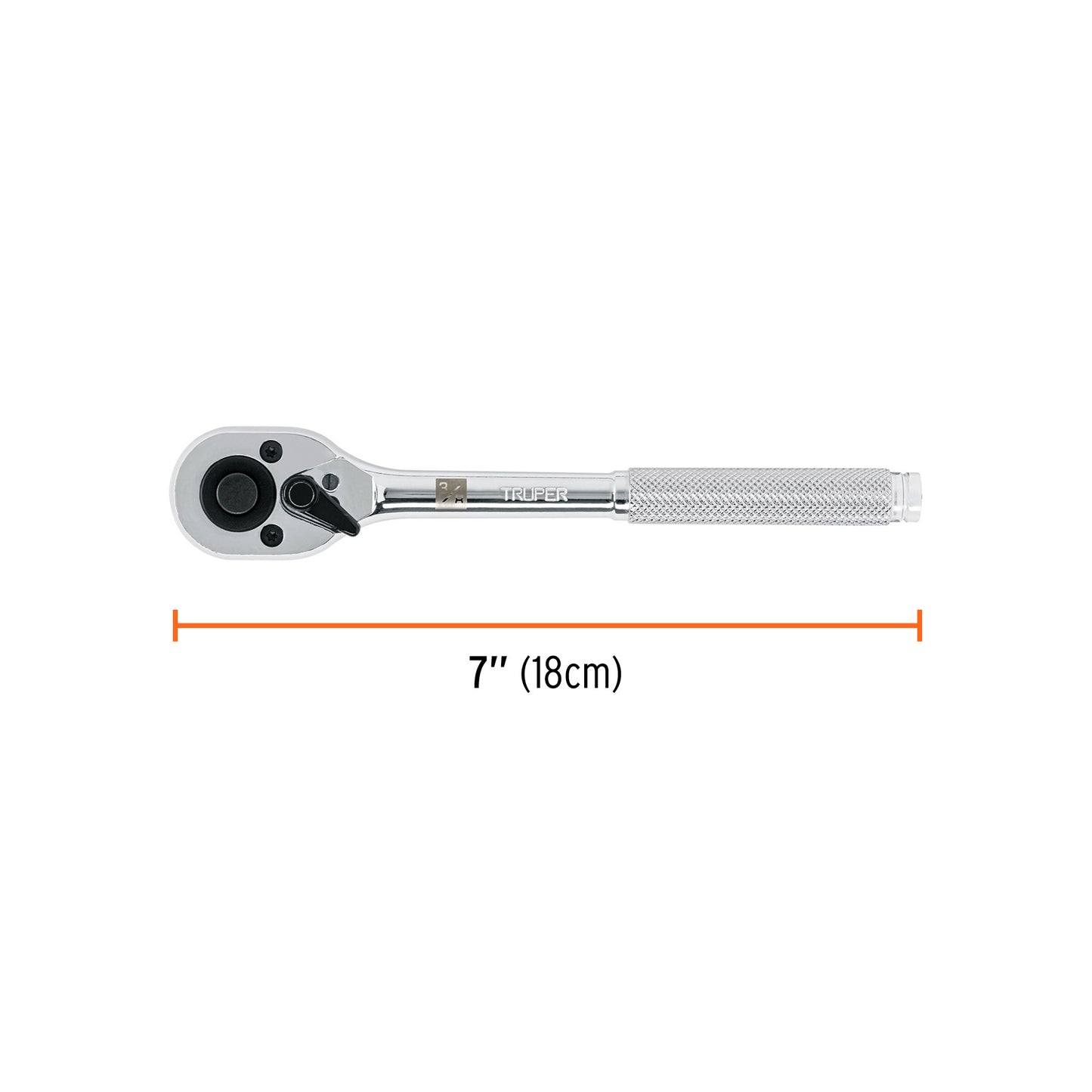Matraca cuadro 3/8pulg cabeza pera liberación rápida